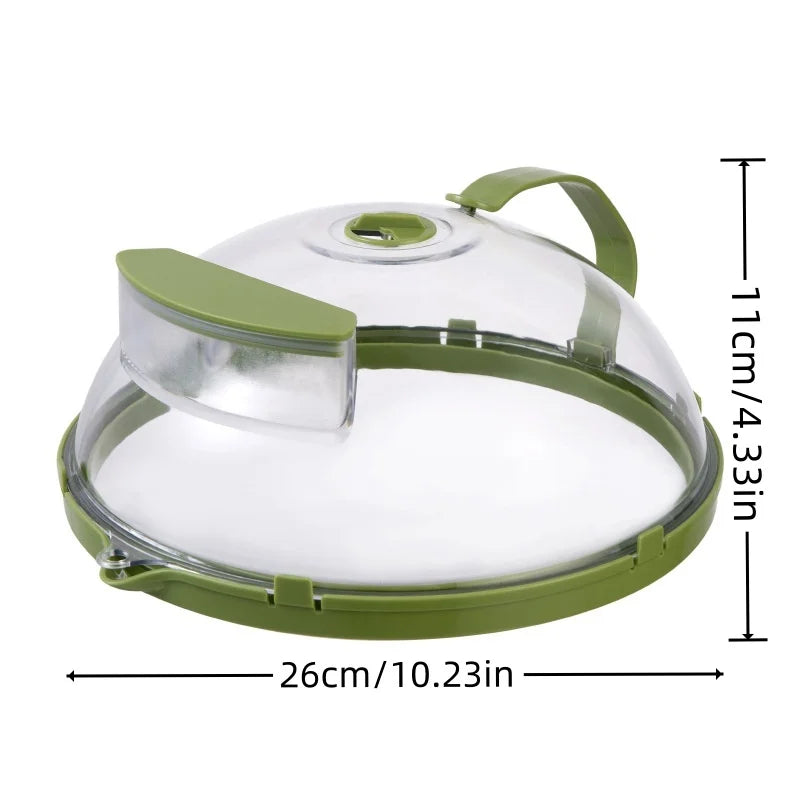 Microwave Food Cover | Steam Vent Splatter Guard With Handle VexonGear