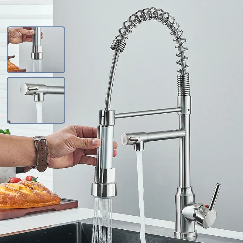 Professional Kitchen Faucet | Pull-Out Spray with 360° Rotation VexonGear