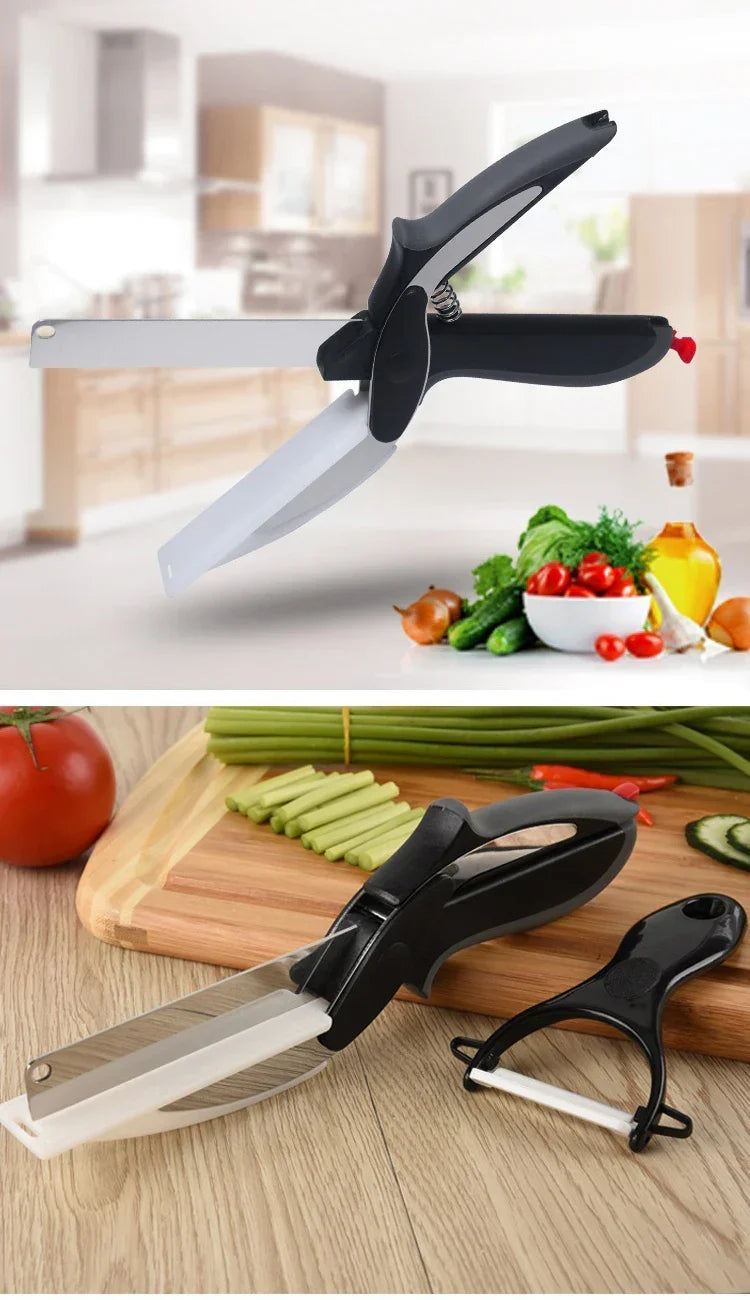 Smart Kitchen Scissors | 2-in-1 Cutting Board Design VexonGear