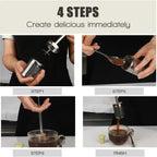 Portable French Press Coffee & Tea Maker | Stainless Steel Travel Brewer VexonGear