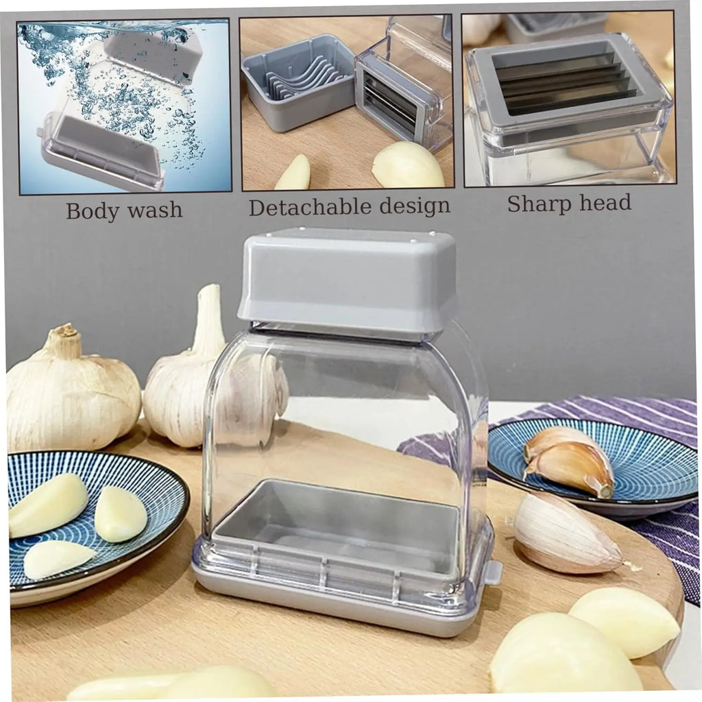 Kitchen Garlic Press | Quick-Cut Container Design VexonGear
