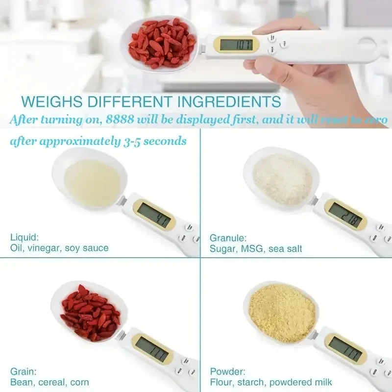 Digital Kitchen Scale Spoon | LCD Display Precision Measuring Tool VexonGear
