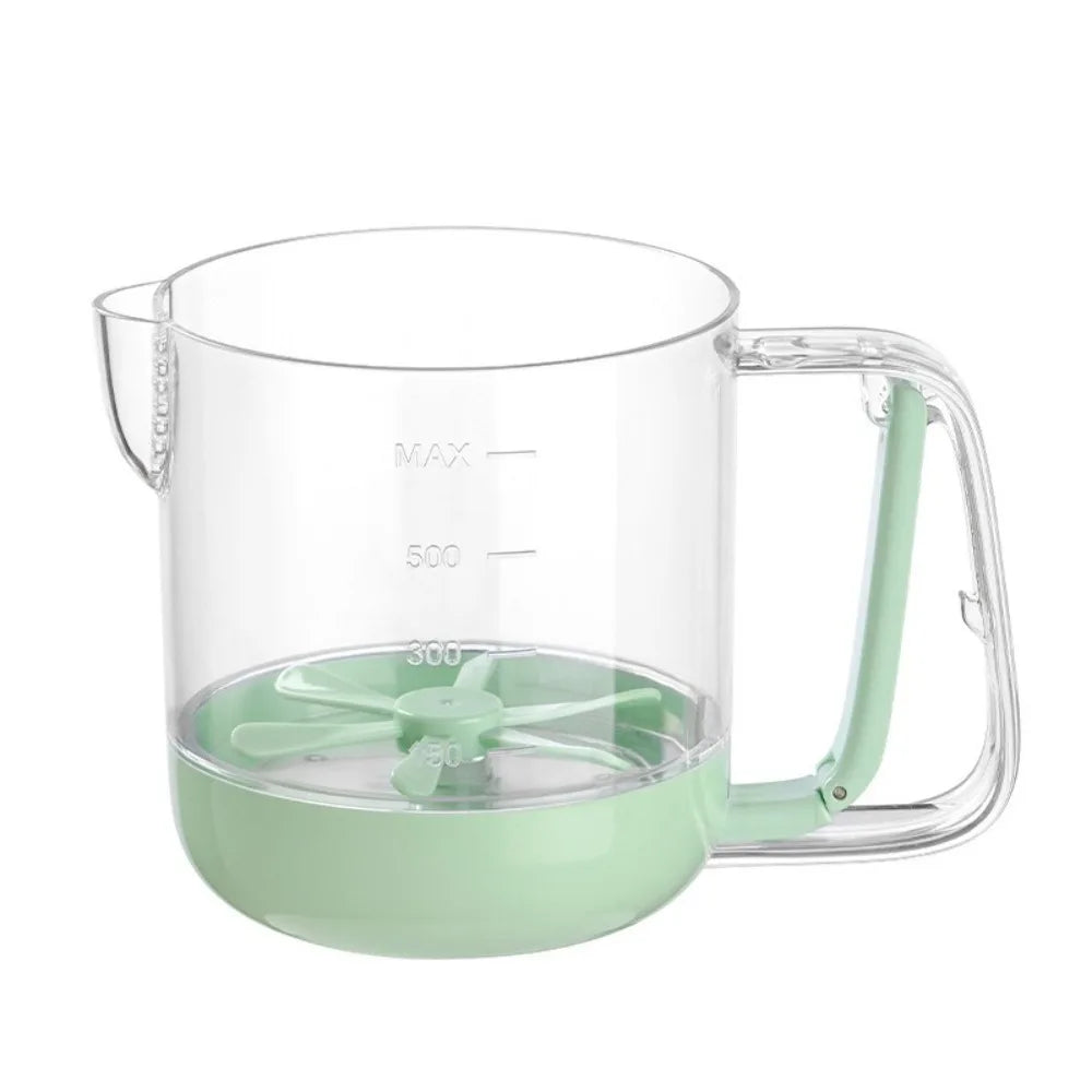 Kitchen Mixing Cup | Manual Stirring Beater With Spring Handle VexonGear