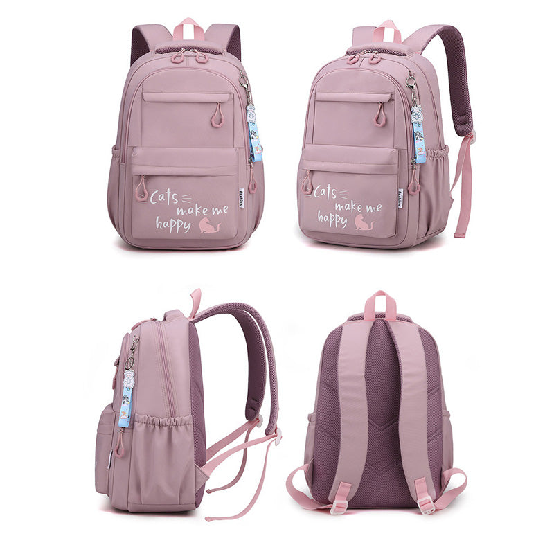 Kawaii School Backpack | Cat Design With Multiple Compartments VexonGear