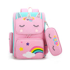Kids Unicorn School Backpack | Rainbow Design With Matching Pencil Case VexonGear