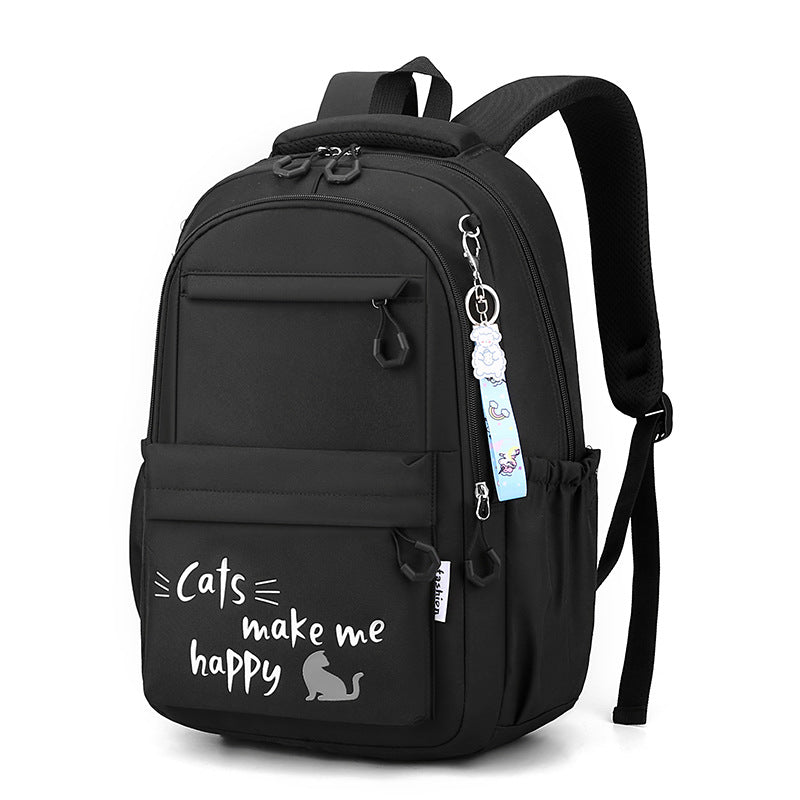 Kawaii School Backpack | Cat Design With Multiple Compartments VexonGear