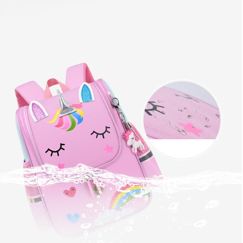 Kids Unicorn Backpack | Rainbow Design With Glitter Details VexonGear