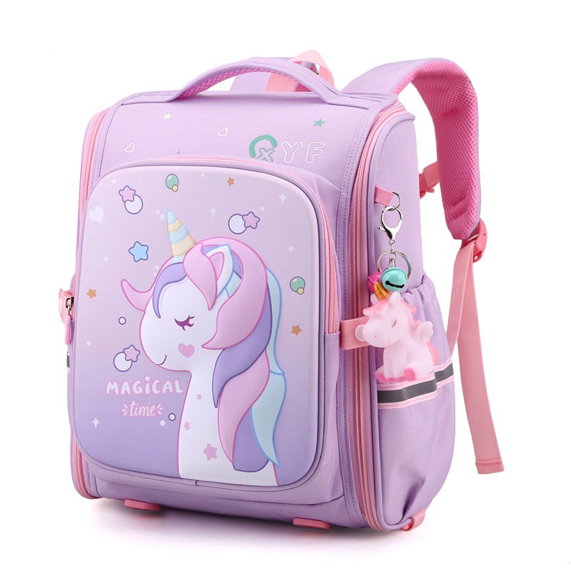 Kids Unicorn Backpack | Full-Open Design With Pastel Print VexonGear