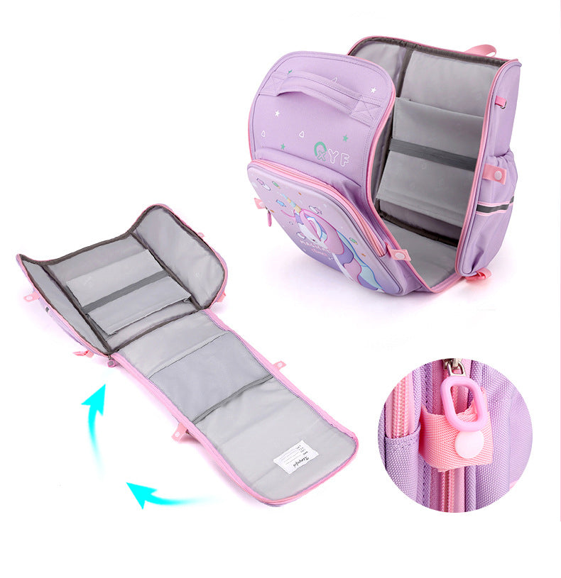 Kids Unicorn Backpack | Full-Open Design With Pastel Print VexonGear