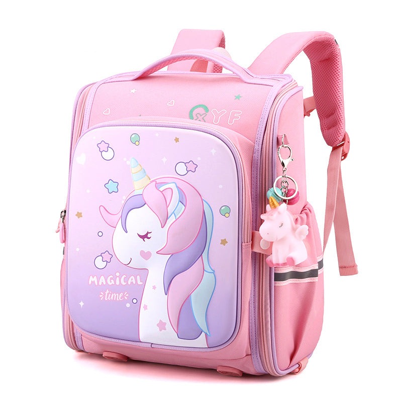 Kids Unicorn Backpack | Full-Open Design With Pastel Print VexonGear