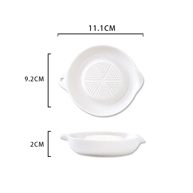 Ceramic Kitchen Grater | Premium White Grating Plate VexonGear