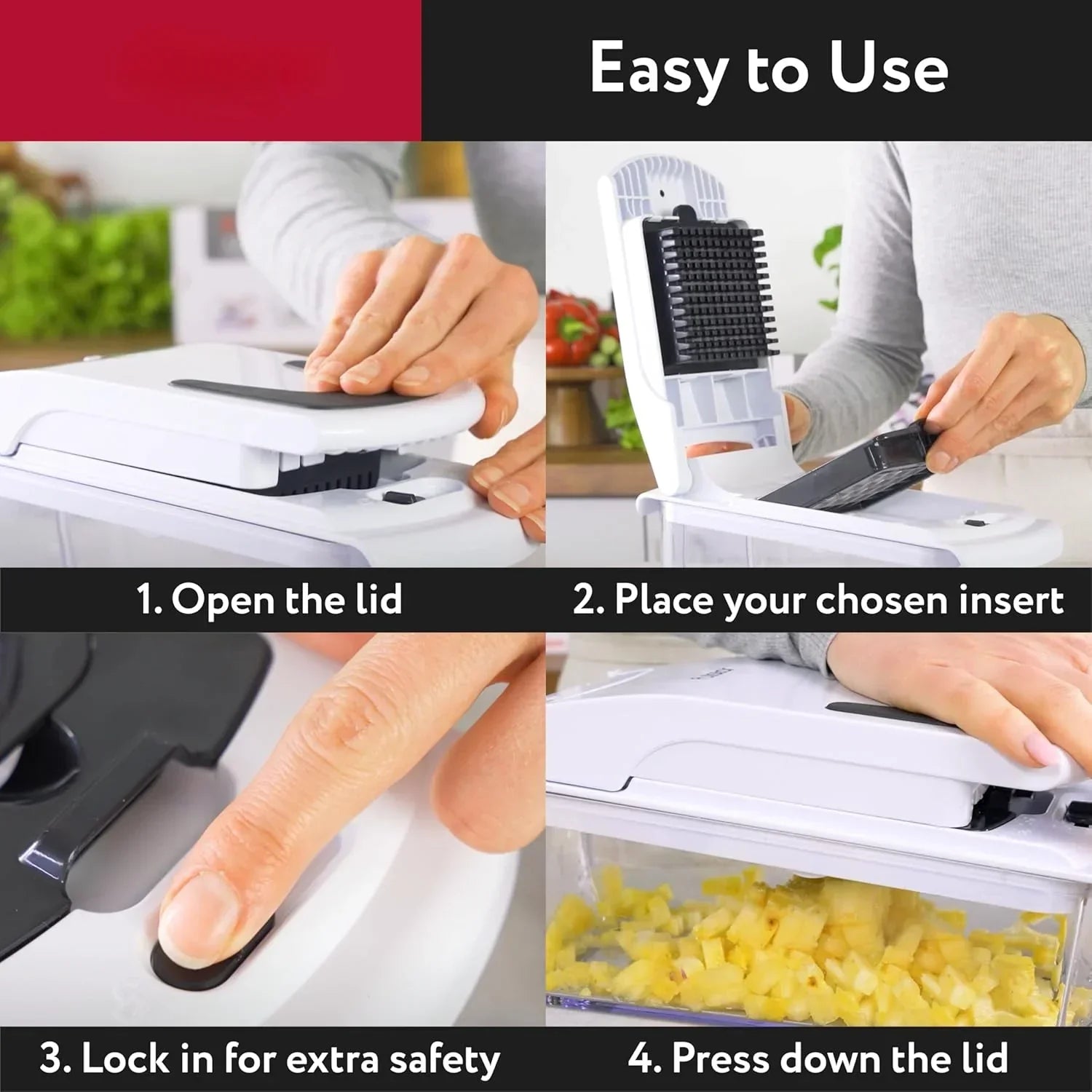 Multi-Function Vegetable Chopper | 6-in-1 Food Prep System VexonGear