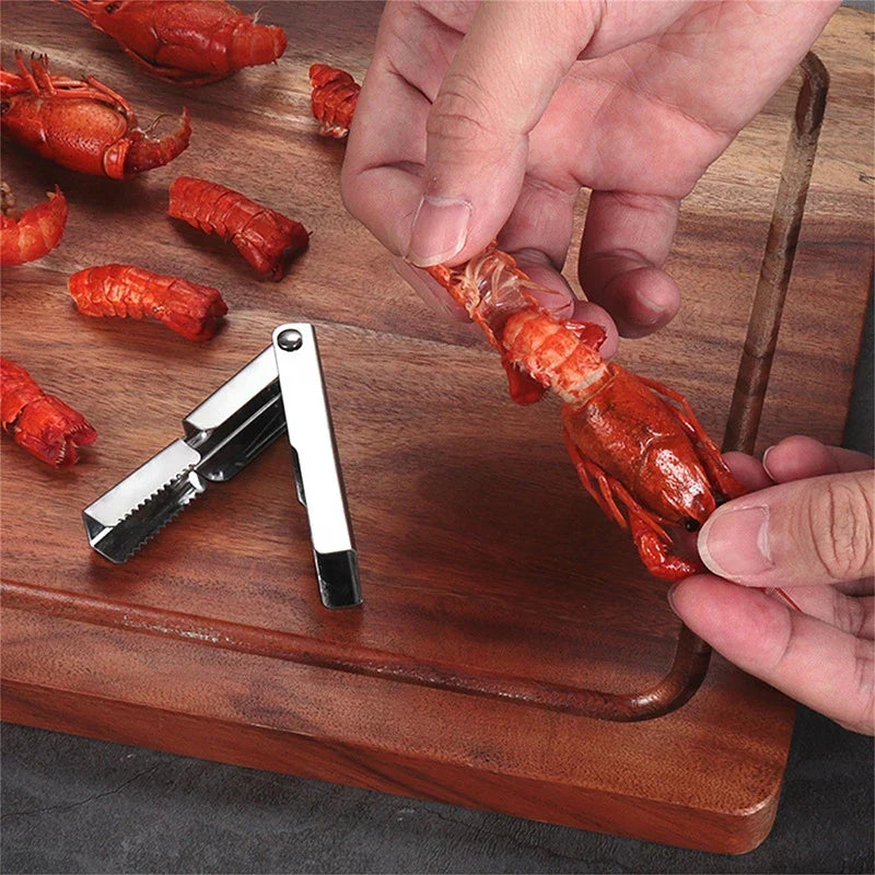Professional Seafood Shell Peeler | Stainless Steel Kitchen Tool VexonGear