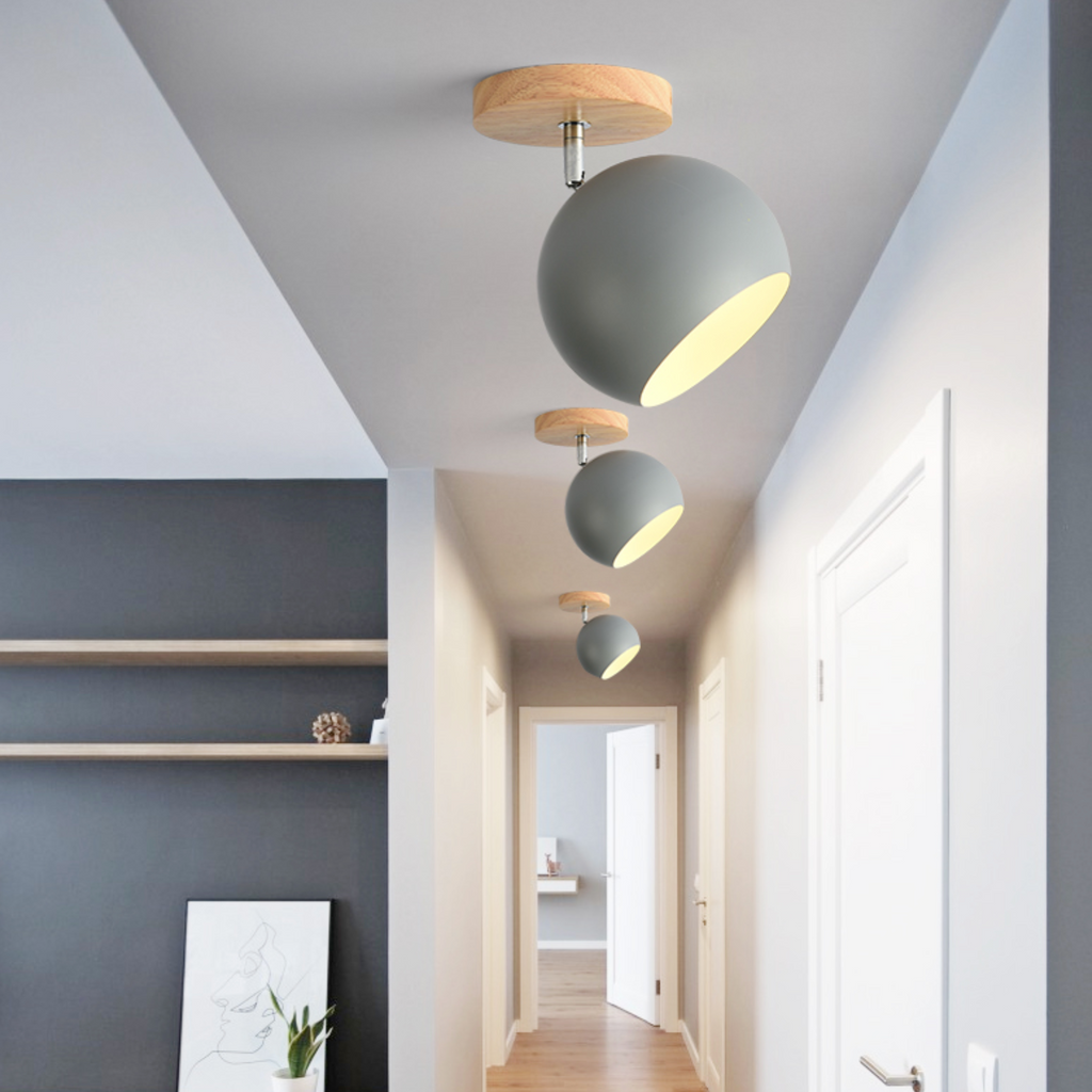 Scandinavian Ceiling Light with Adjustable E27 Socket VexonGear