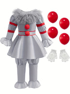 Halloween Clown Costume | Victorian Style Dress with Ruffles VexonGear