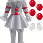 Halloween Clown Costume | Victorian Style Dress with Ruffles VexonGear