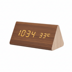 Vexon LED Wooden Clock with Voice Control