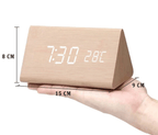Vexon LED Wooden Clock with Voice Control