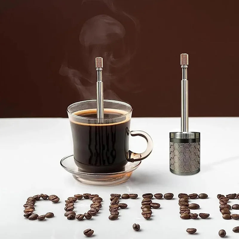 Portable French Press Coffee & Tea Maker | Stainless Steel Travel Brewer VexonGear
