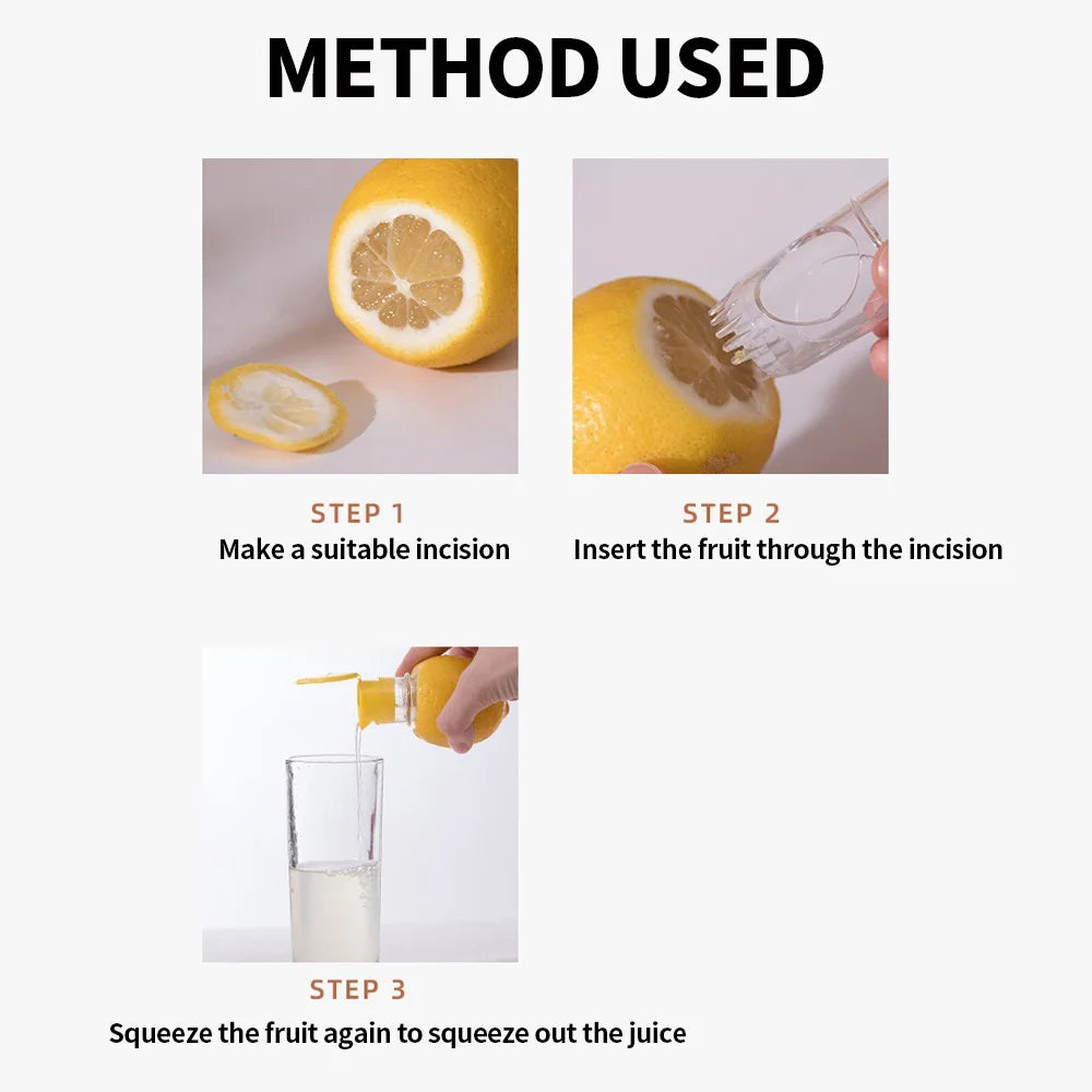 Manual Citrus Juicer | Handheld Lemon Orange Squeezer With Strainer VexonGear