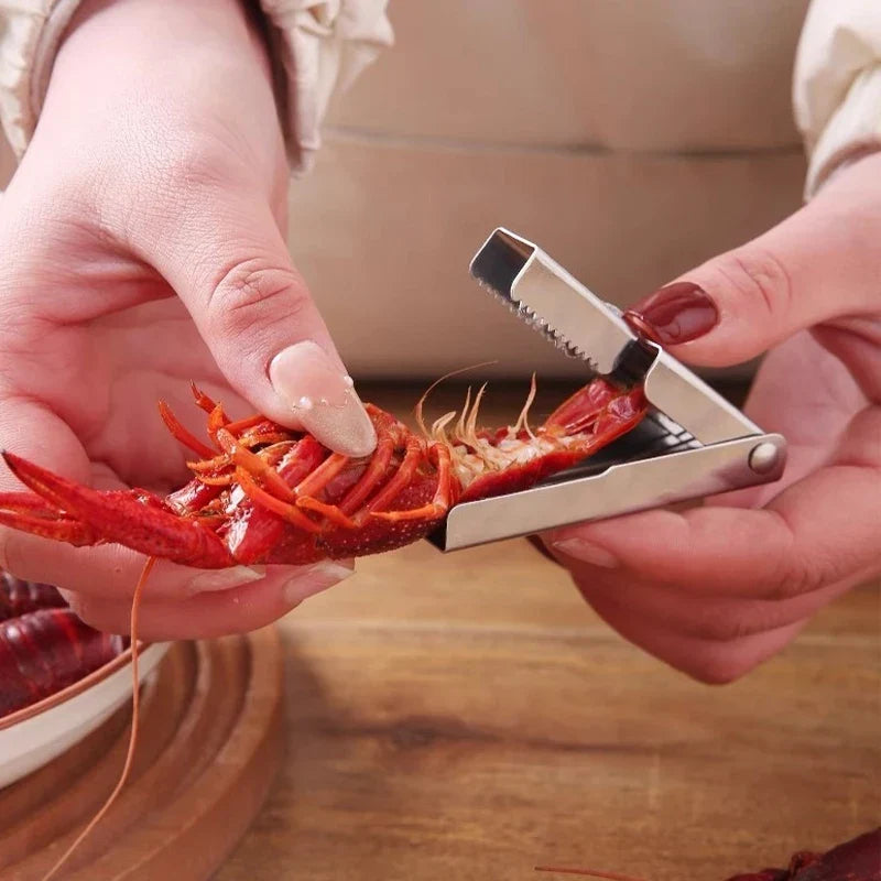 Professional Seafood Shell Peeler | Stainless Steel Kitchen Tool VexonGear
