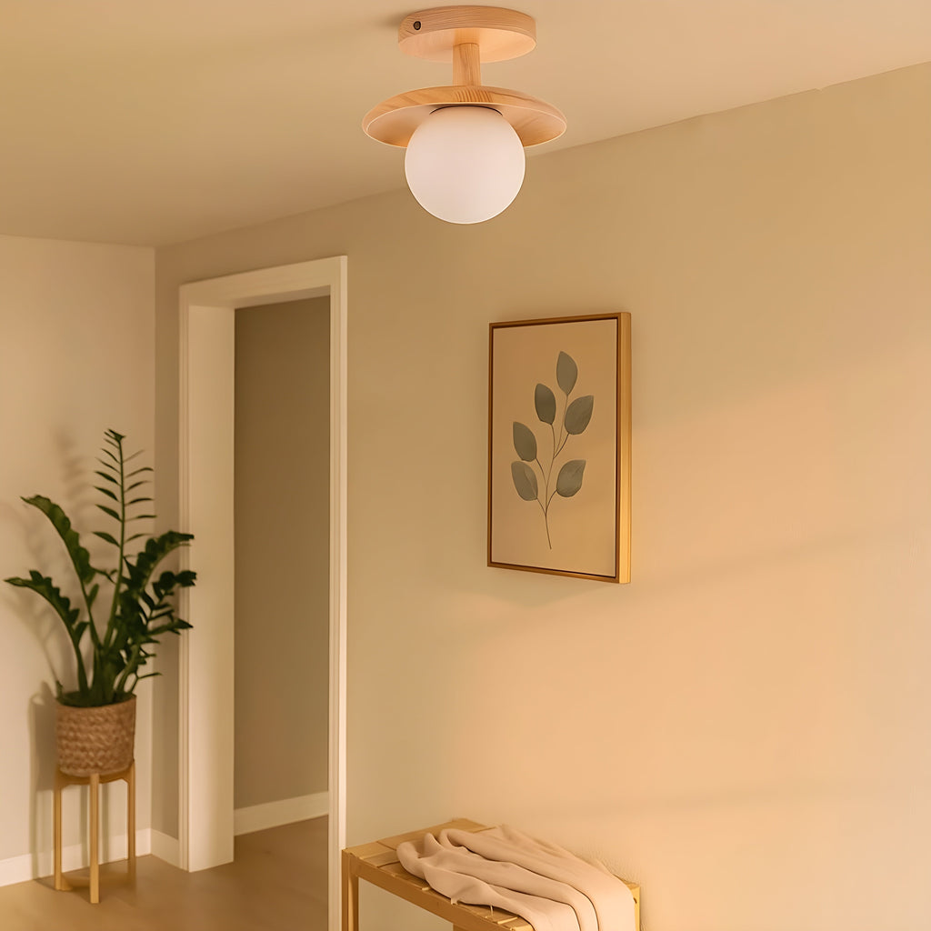 Ceiling Light Semi Flush Round LED Hardwired Indoor Ceiling Fixture VexonGear