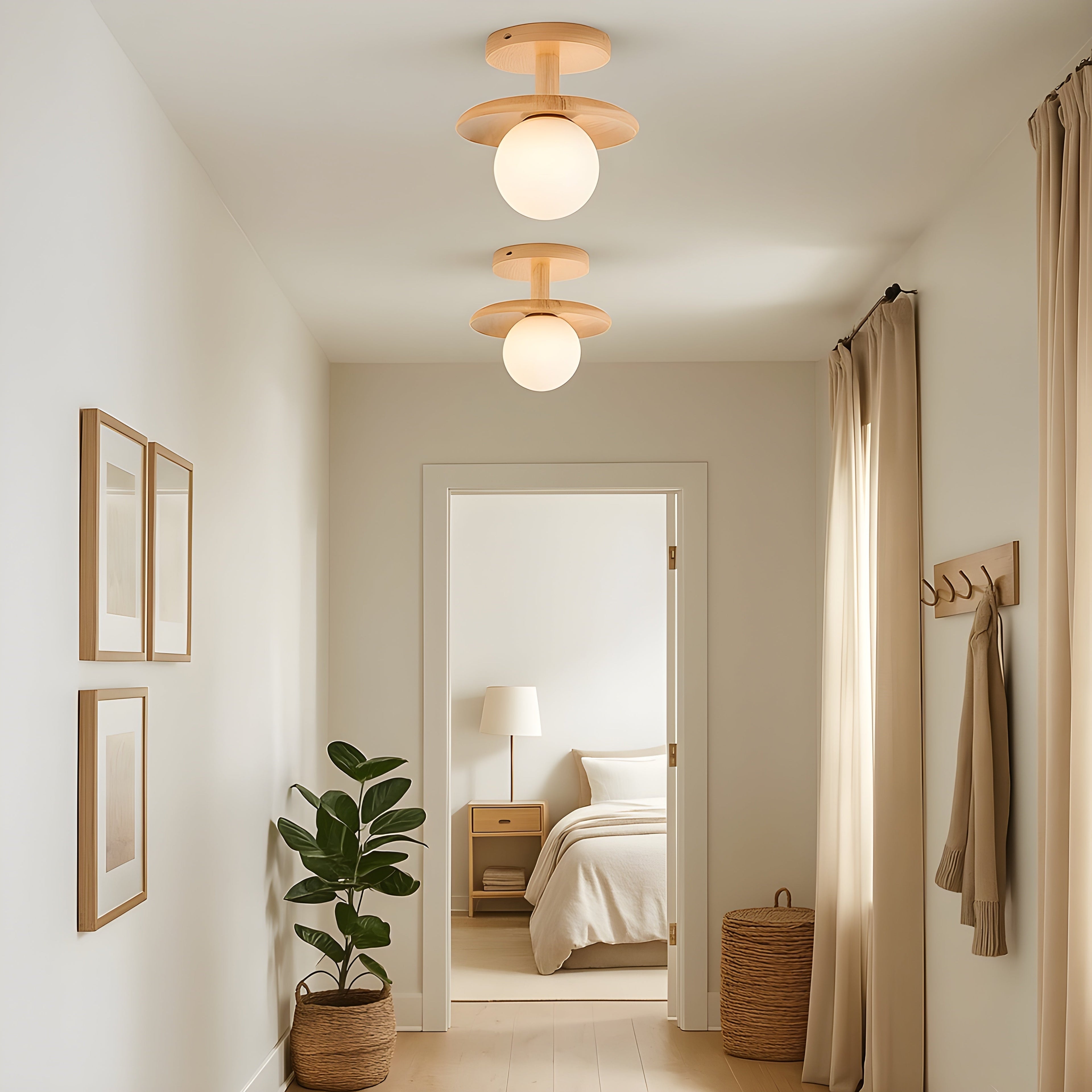 Ceiling Light Semi Flush Round LED Hardwired Indoor Ceiling Fixture VexonGear