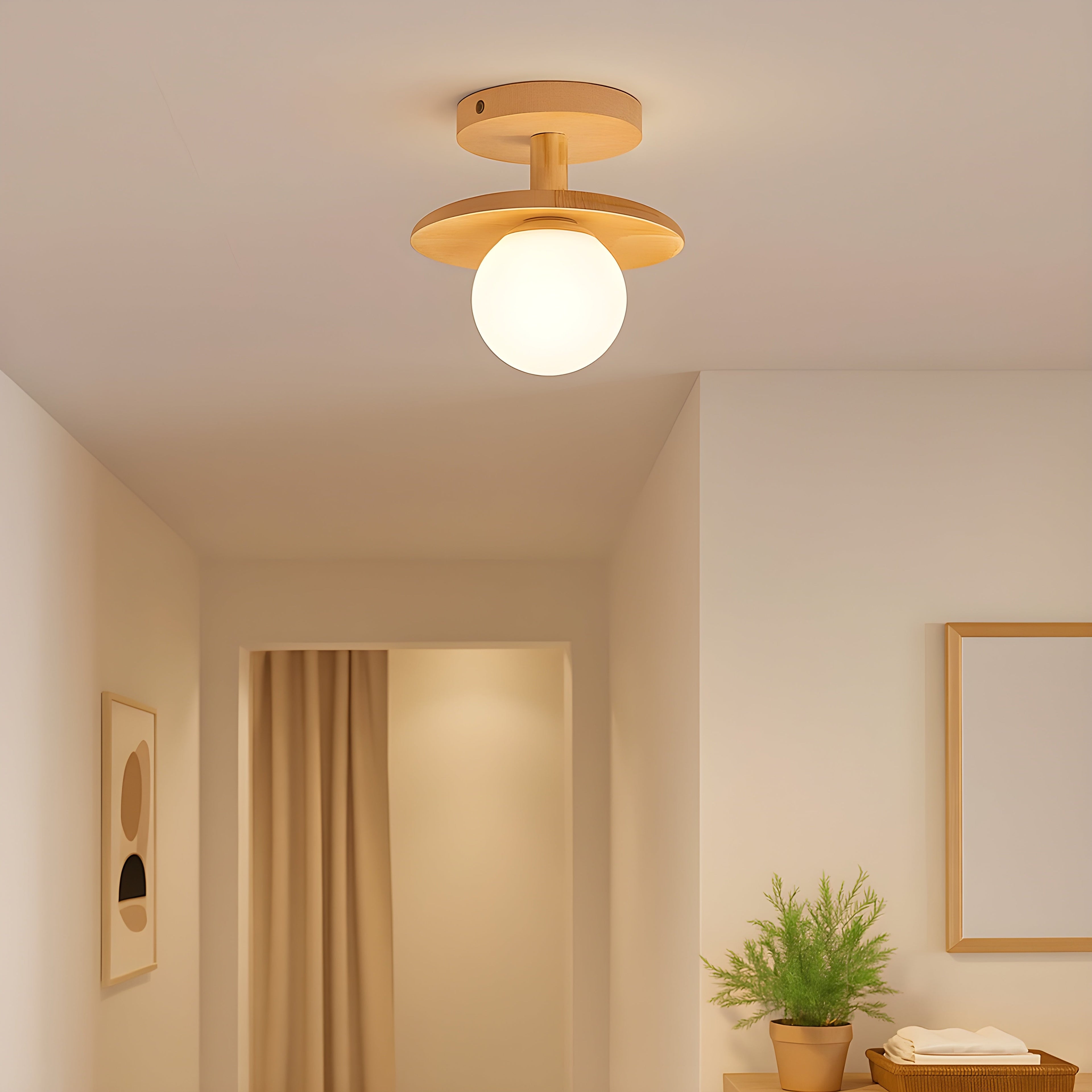 Ceiling Light Semi Flush Round LED Hardwired Indoor Ceiling Fixture VexonGear