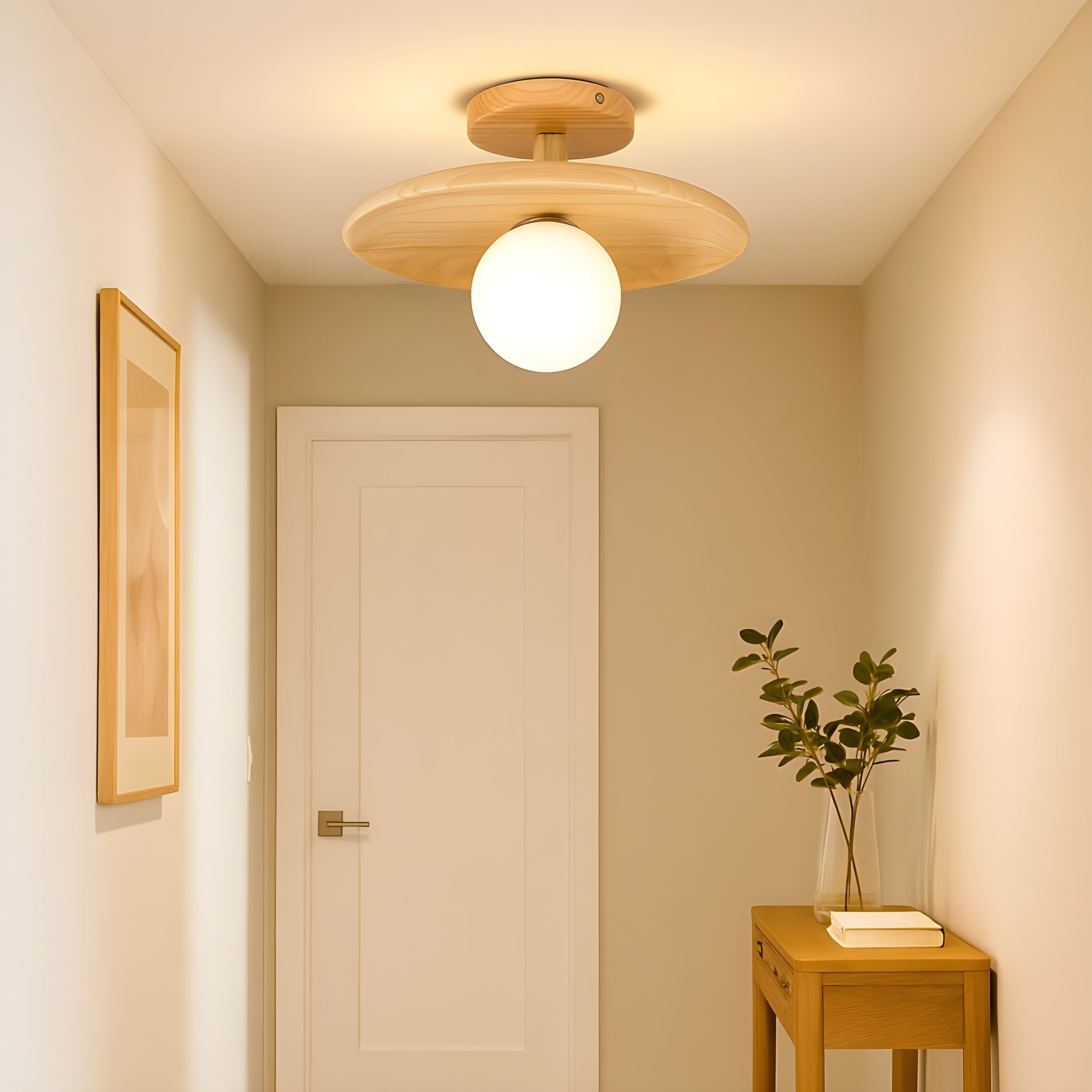 Ceiling Light Semi Flush Round LED Hardwired Indoor Ceiling Fixture VexonGear