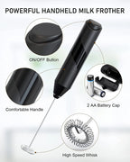Electric Milk Frother | Professional Handheld Coffee Whisk VexonGear
