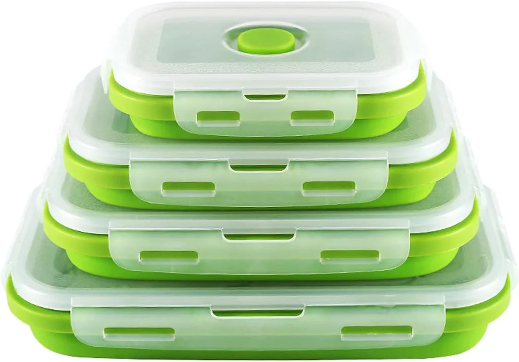 Collapsible Silicone Food Containers | Leak-Proof Storage Set VexonGear