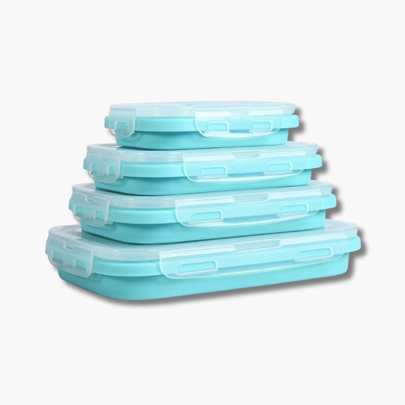 Collapsible Silicone Food Containers | Leak-Proof Storage Set VexonGear