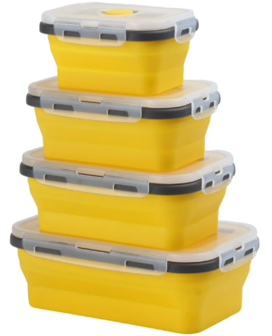 Collapsible Silicone Food Containers | Leak-Proof Storage Set VexonGear