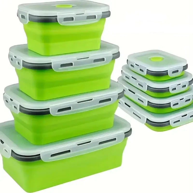 Collapsible Silicone Food Containers | Leak-Proof Storage Set VexonGear