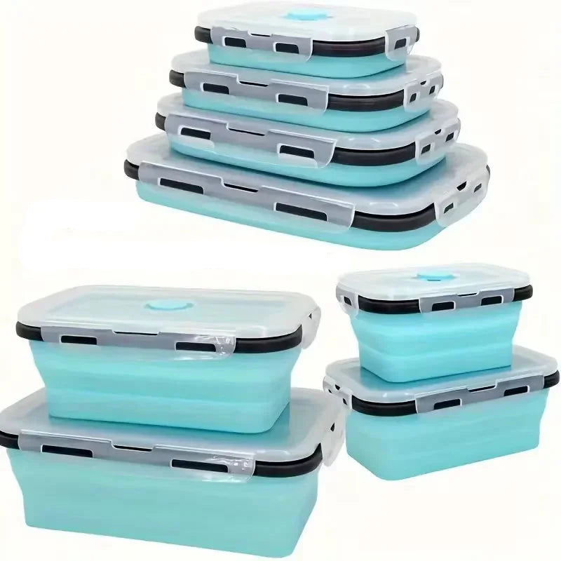 Collapsible Silicone Food Containers | Leak-Proof Storage Set VexonGear