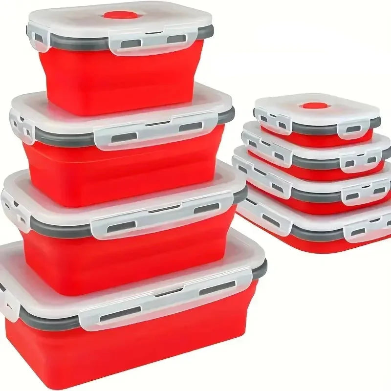 Collapsible Silicone Food Containers | Leak-Proof Storage Set VexonGear