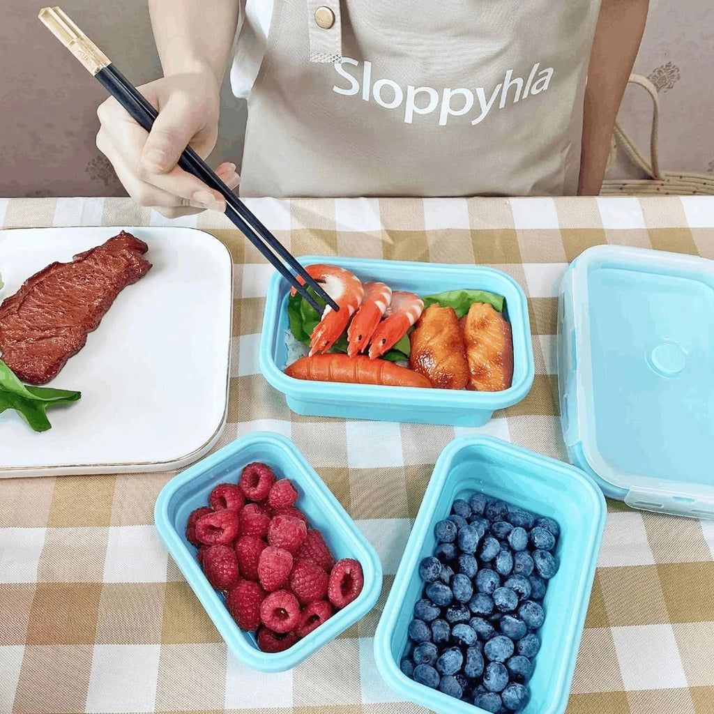 Collapsible Silicone Food Containers | Leak-Proof Storage Set VexonGear