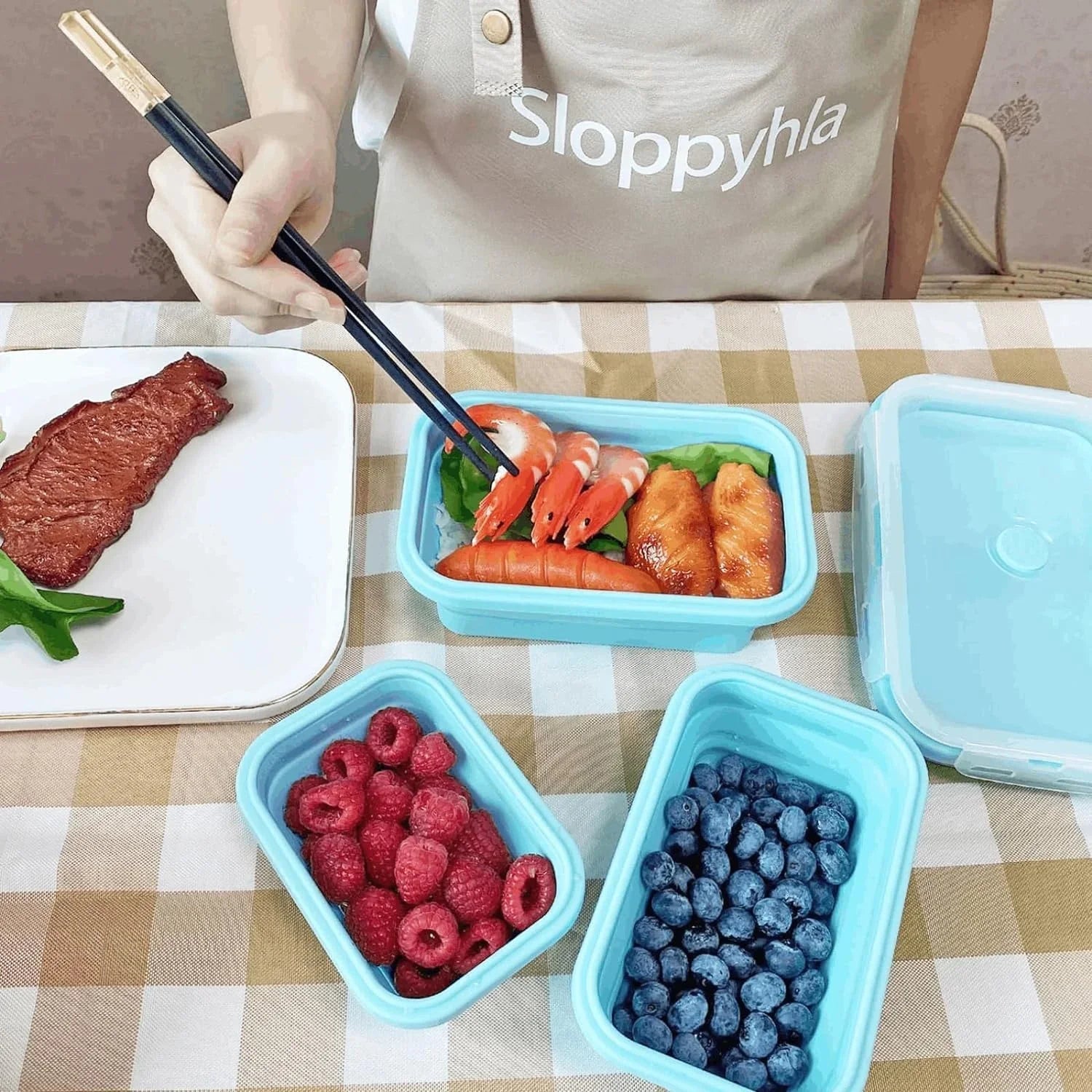 Collapsible Silicone Food Containers | Leak-Proof Storage Set VexonGear
