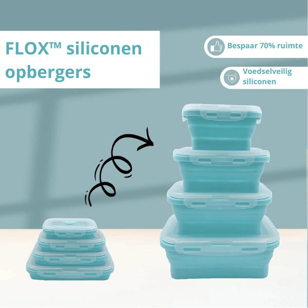 Collapsible Silicone Food Containers | Leak-Proof Storage Set VexonGear