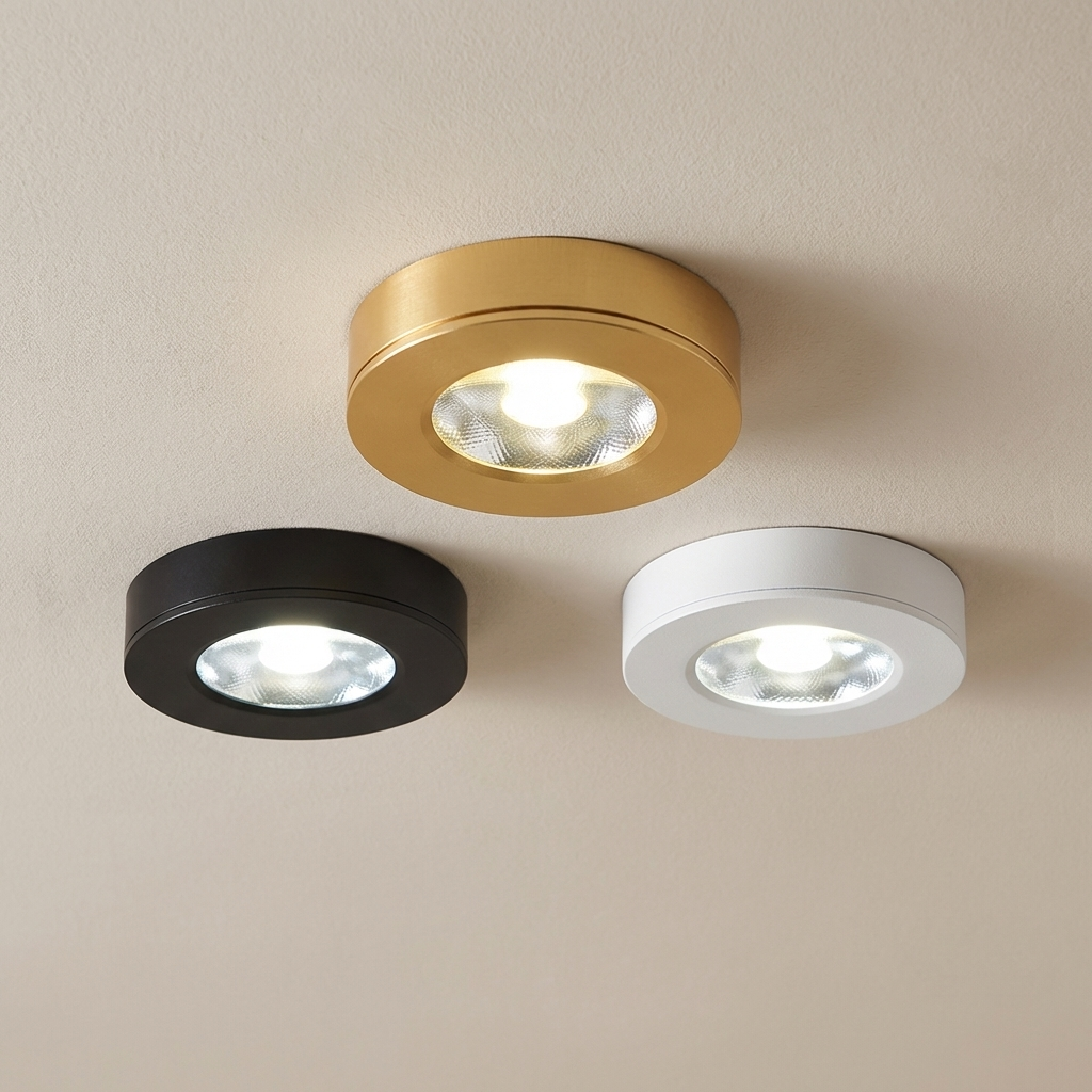 Ceiling LED Spotlight Aluminum Low Profile 7.5cm Cool Natural Warm White VexonGear