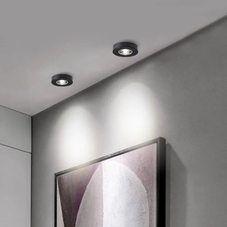 Ceiling LED Spotlight Aluminum Low Profile 7.5cm Cool Natural Warm White VexonGear