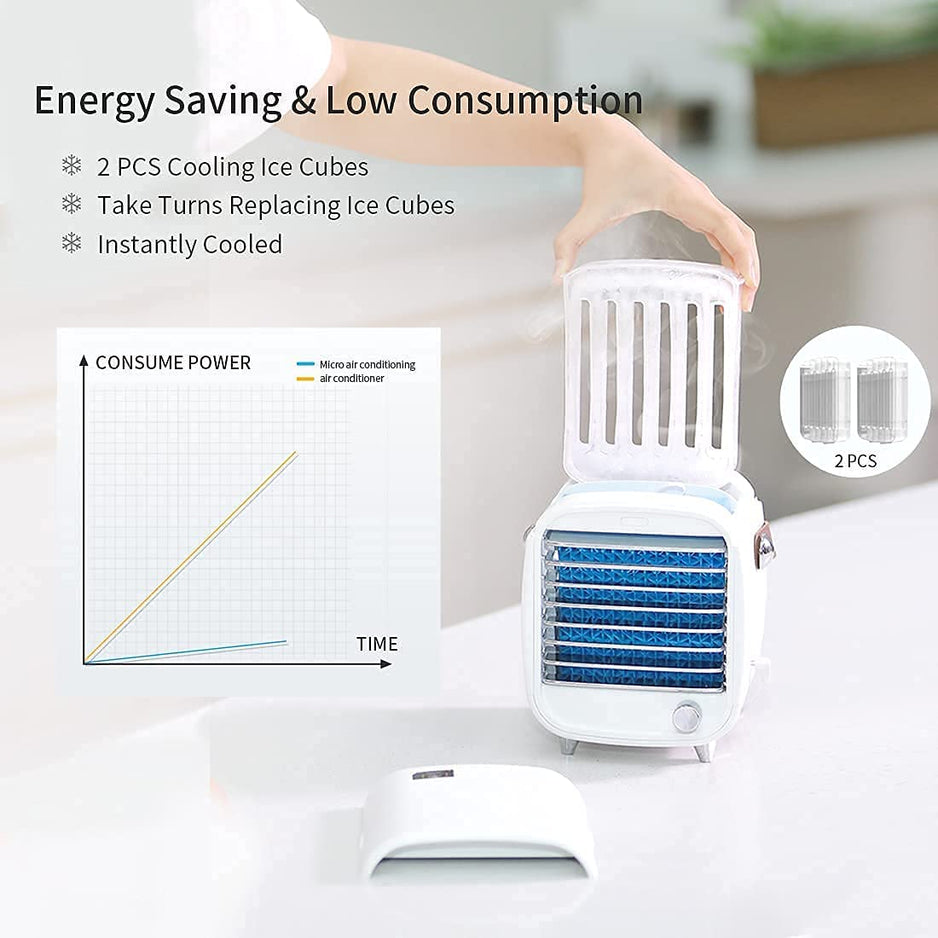 Personal Air Cooler | USB Powered 3-in-1 Cooling Device