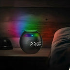 LED Alarm Clock FM Radio Bluetooth Speaker ABS Plastic Construction