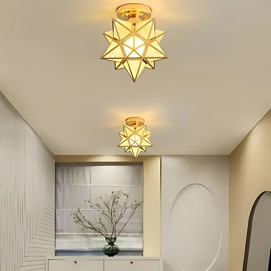 LED Ceiling Light Star Shaped Tri Color E27 for Hallways and Entryways VexonGear