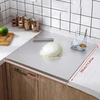Stainless Steel Cutting Board | Durable Kitchen Surface With Raised Edge VexonGear