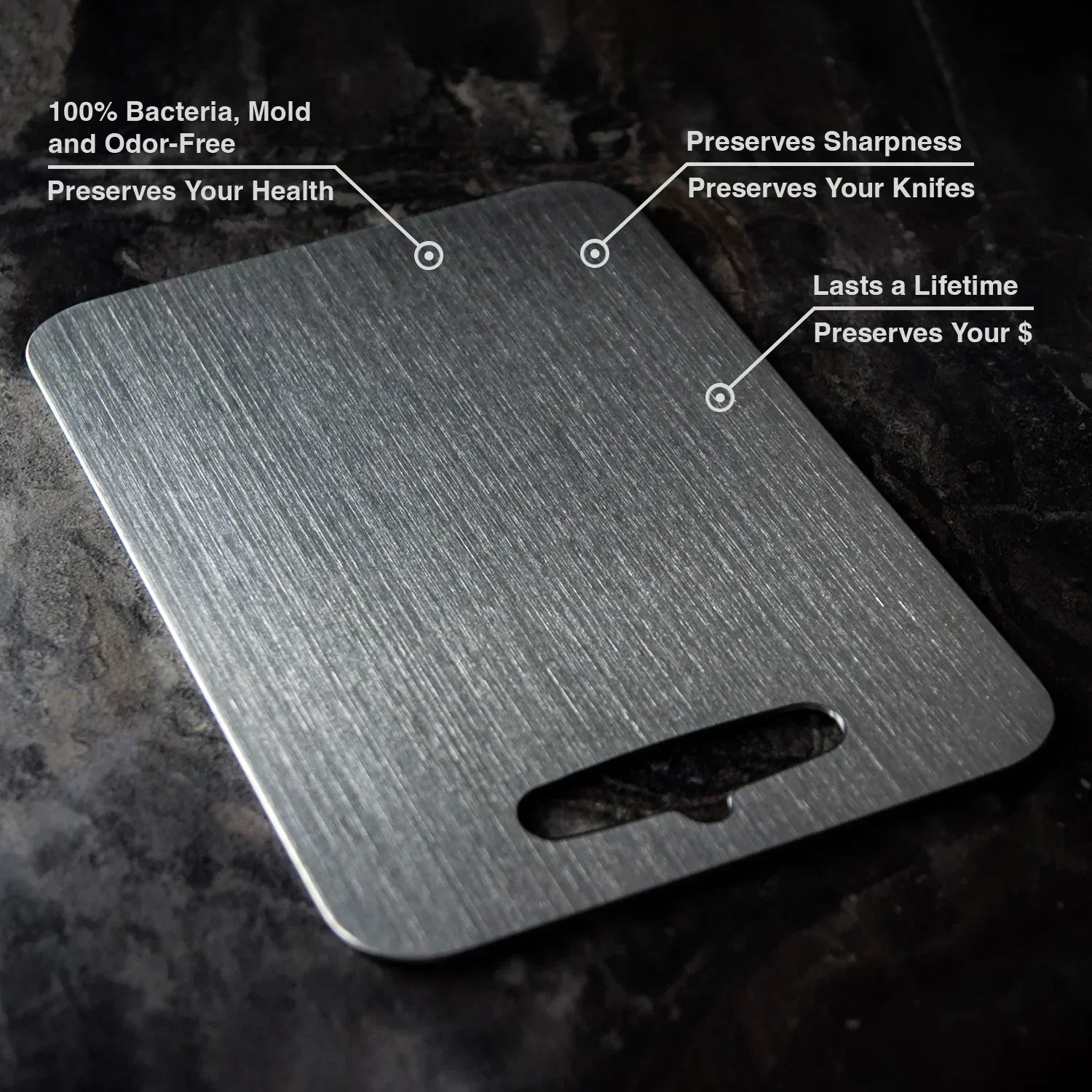 Premium Titanium Cutting Board | Antibacterial Multi-Size Set VexonGear