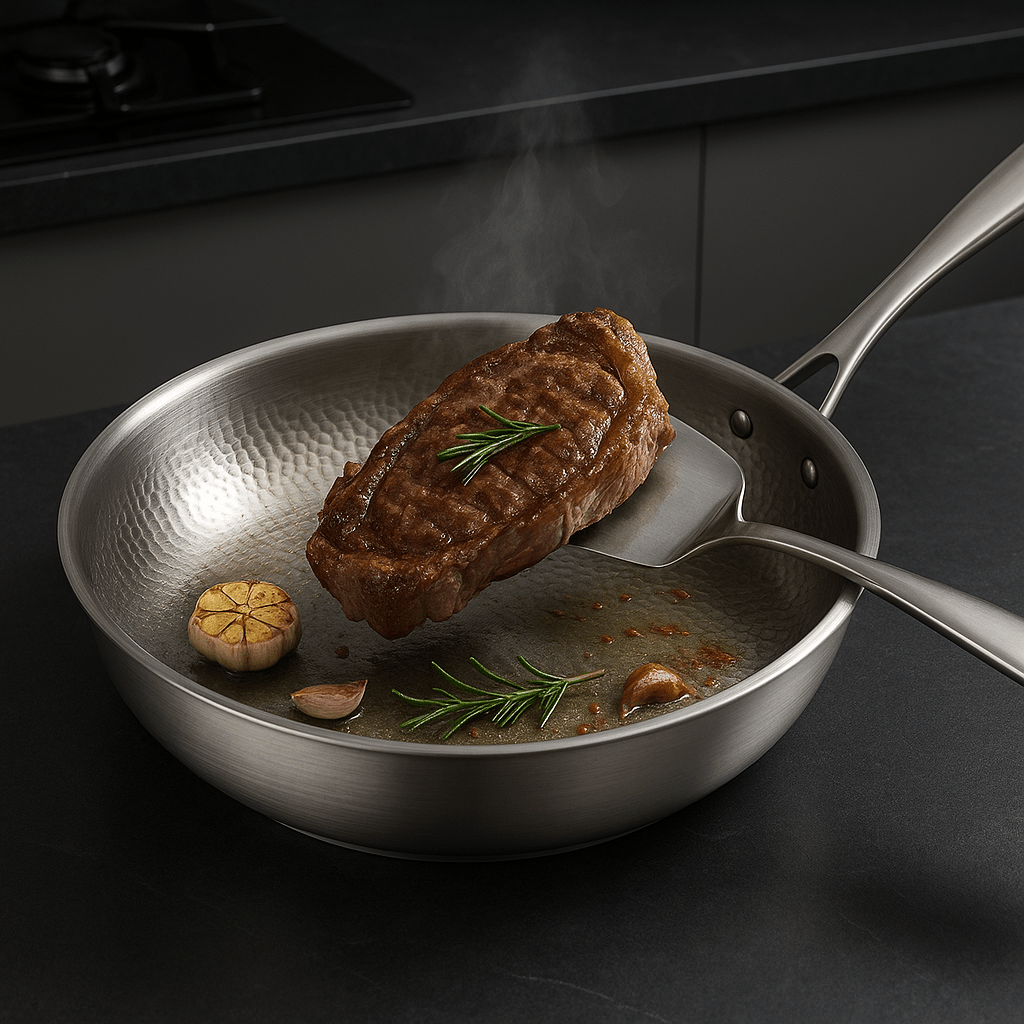 Vexon Premium Uncoated Titanium Frying Pan for All Stovetops