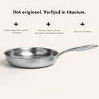 Titanium Frying Pan | Hammered Non-Toxic PFAS-Free Induction Cookware VexonGear