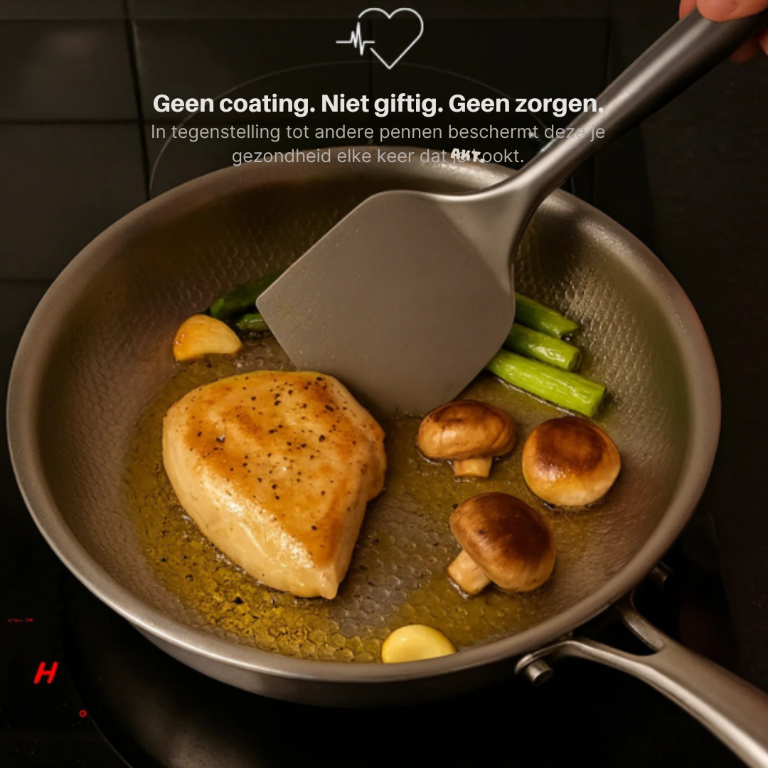 Titanium Frying Pan | Hammered Non-Stick PFAS-Free Induction VexonGear