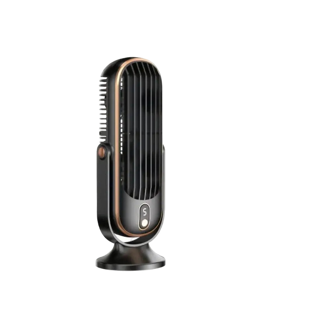 USB Desk Fan Rechargeable 3 Speed ABS Plastic Compact Design